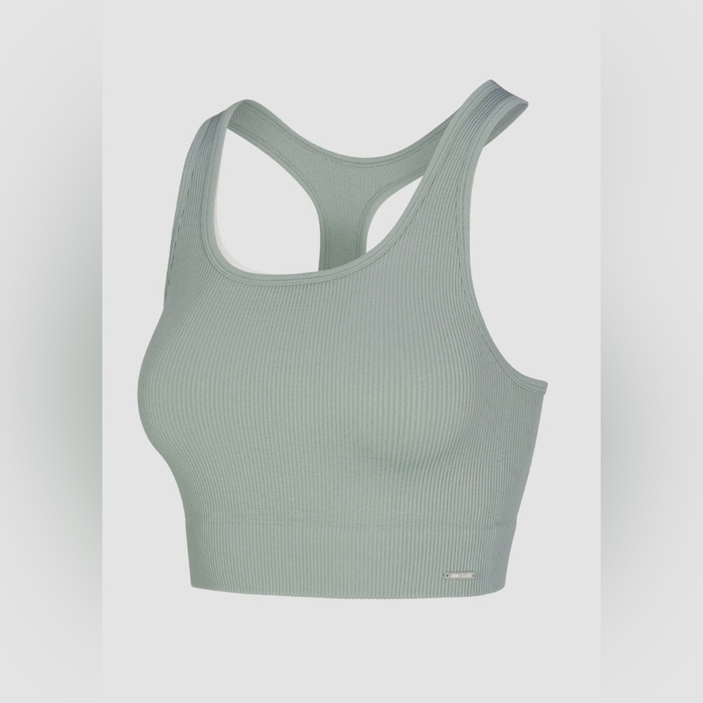 Savage X Fenty Ribbed Racerback Bralette — Sage
